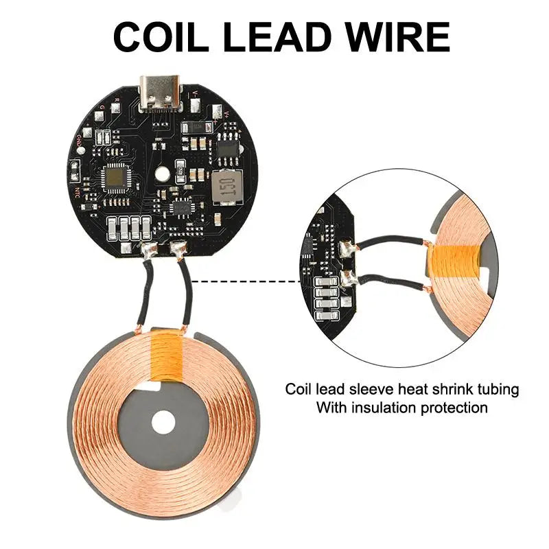 20W Car Wireless Charging Module – 12V/24V Quick Charge