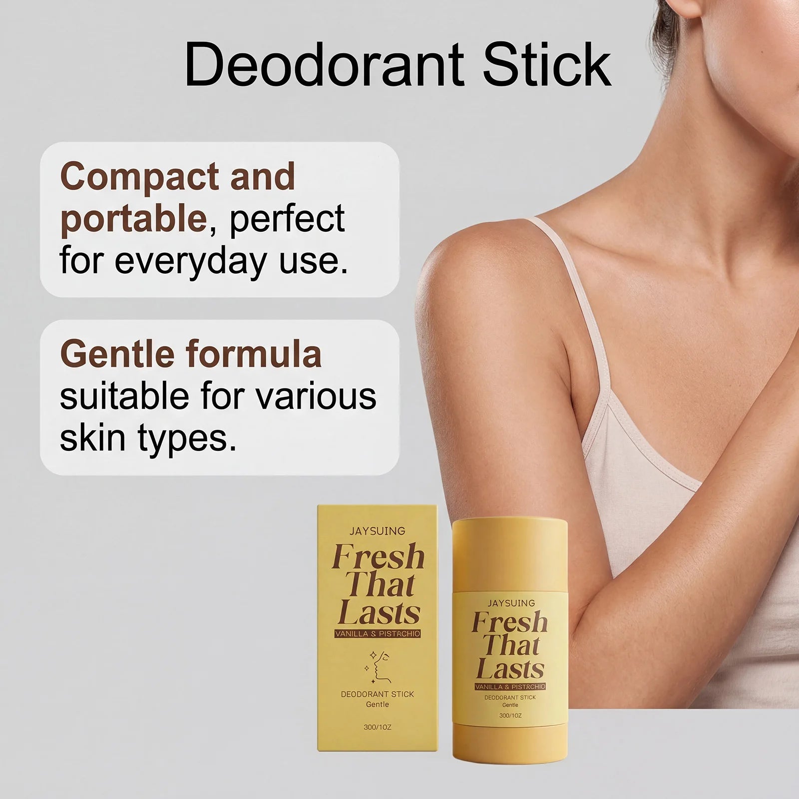 Vanilla Deodorant Antiperspirant Stick | Odor Control 30g Deodorant Stick Zpaxo
