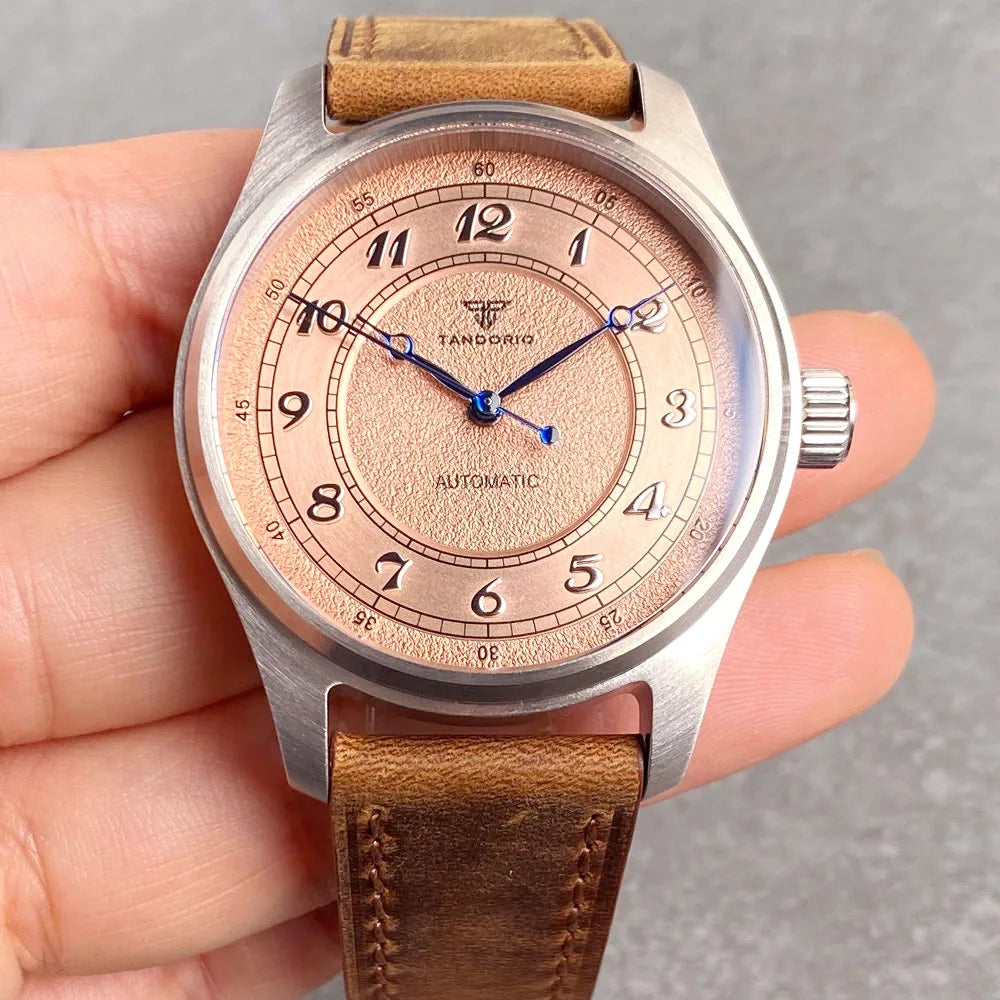 Titanium 39mm Tandorio 20ATM Dive Miyota NH35 PT Automatic Mechanical Watch Men Sapphire Leisure Wristwatch Waterproof Watches Zpaxo steel case A PT5000