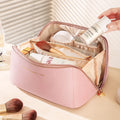 Makeup Organizer Female Toiletry Kit Bag Make Up Case Storage Pouch Luxury Lady Box, Cosmetic Bag, Organizer Bag for Travel Zip Zpaxo style 1 bag pink