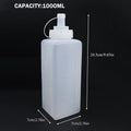 Large Squeeze Sauce Bottle – Kitchen Condiment Dispenser Condiment Squeeze Bottle Zpaxo 1000ML