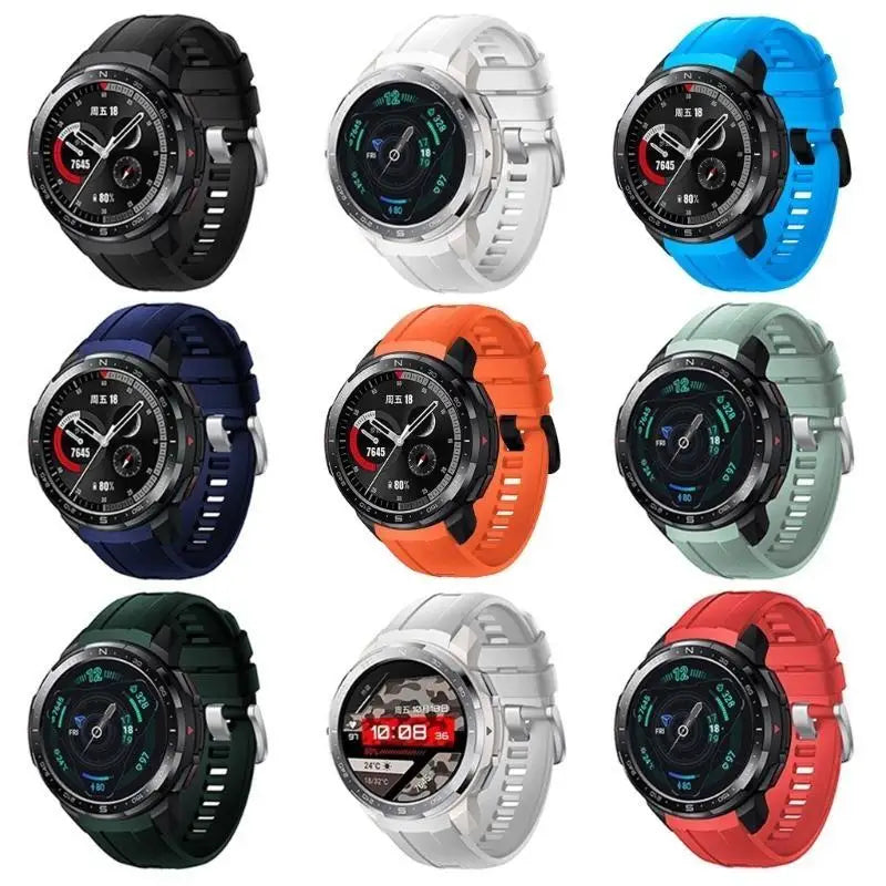 652F Silicone Wristband Belt Watch Sport Soft Strap Loop Brace Zpaxo
