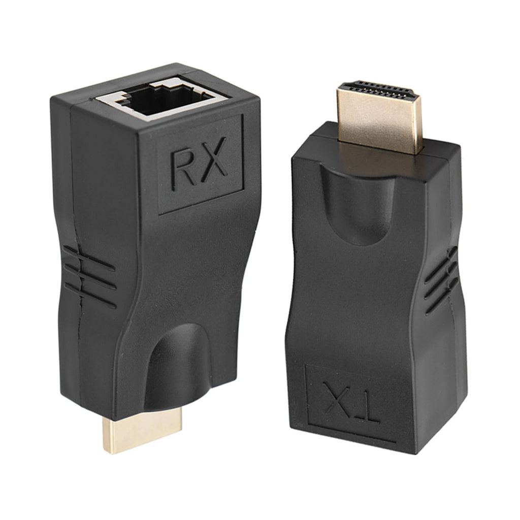 Single Cable Extender 2x HDMI 30m RJ45 Network Converter Repeater