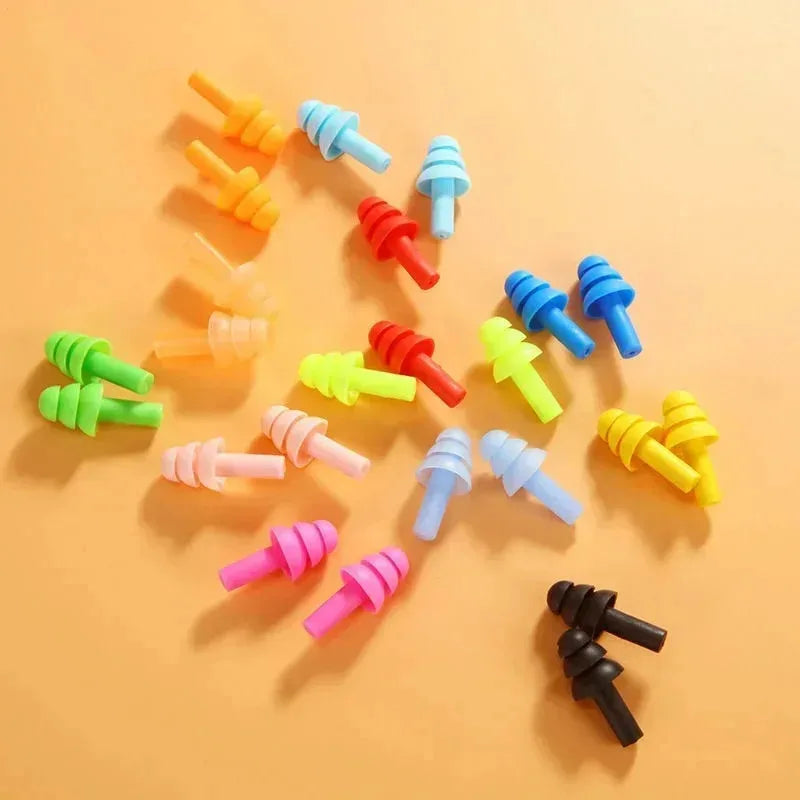 Silicone Earplugs 10–50 Pairs – Waterproof Noise Reduction