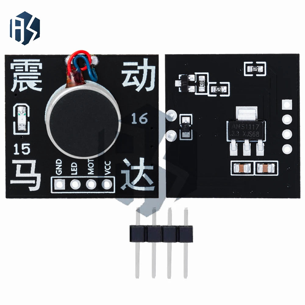 5V Mini Vibrating Motor Module - High/Low Level Vibration Control Compatible for Arduino Zpaxo