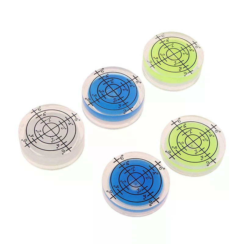 2pcs 32mm Spirit-Bubble Level Surface Degree Marking Level Round Measuring Meter Acrylic For Construction Manual Tools Parts Zpaxo