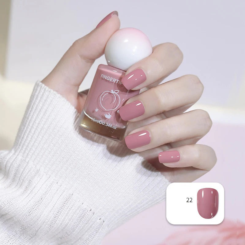 No-bake Nail Polish Polarized Nude Nails Art Tearable Quick Dry