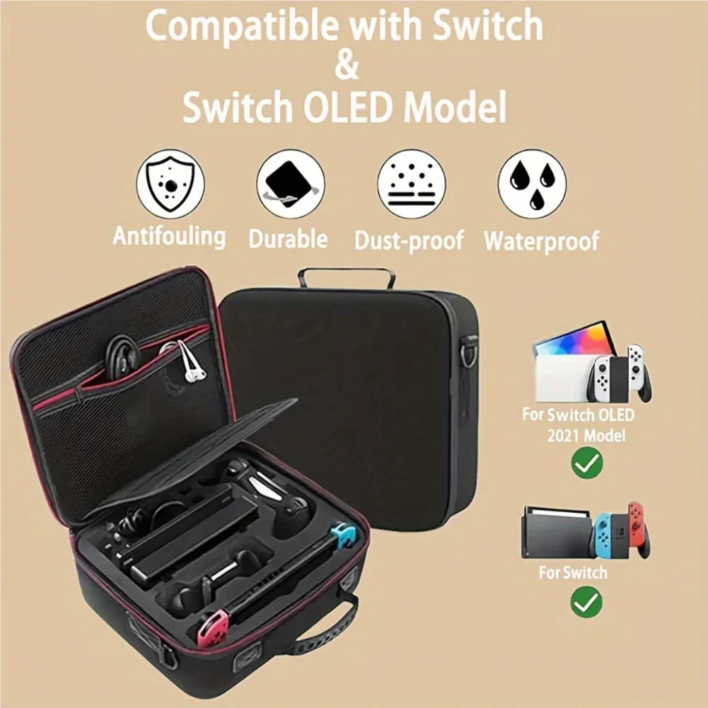 Hard Shell Carrying Case for Nintendo Switch & Switch OLED Console Carrying Case Zpaxo