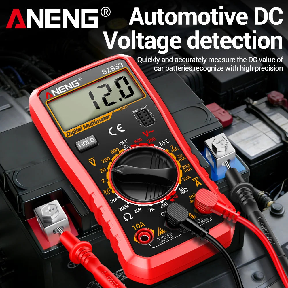 ANENG SZ853 Digital Multimeter 1999 Counts AC DC Voltage Current
