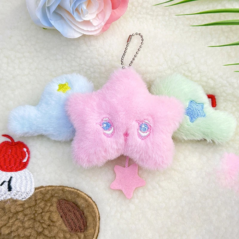 Star Wings Pendant Keychain Cartoon Fashion Cute Doll Plush Accessory Zpaxo A1