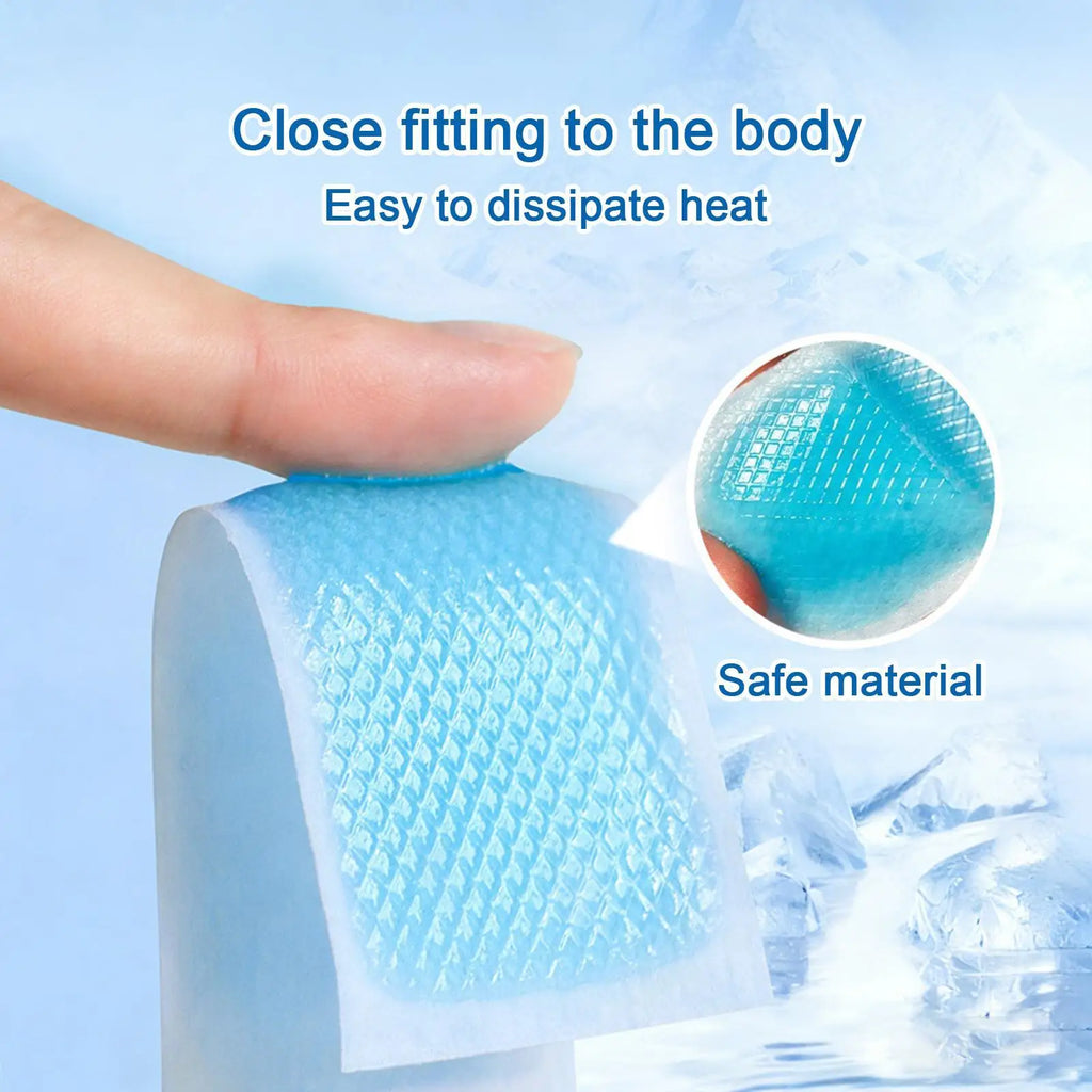 7-Piece Cooling Patches Kids Discomfort Relief Cold Compress Sheets