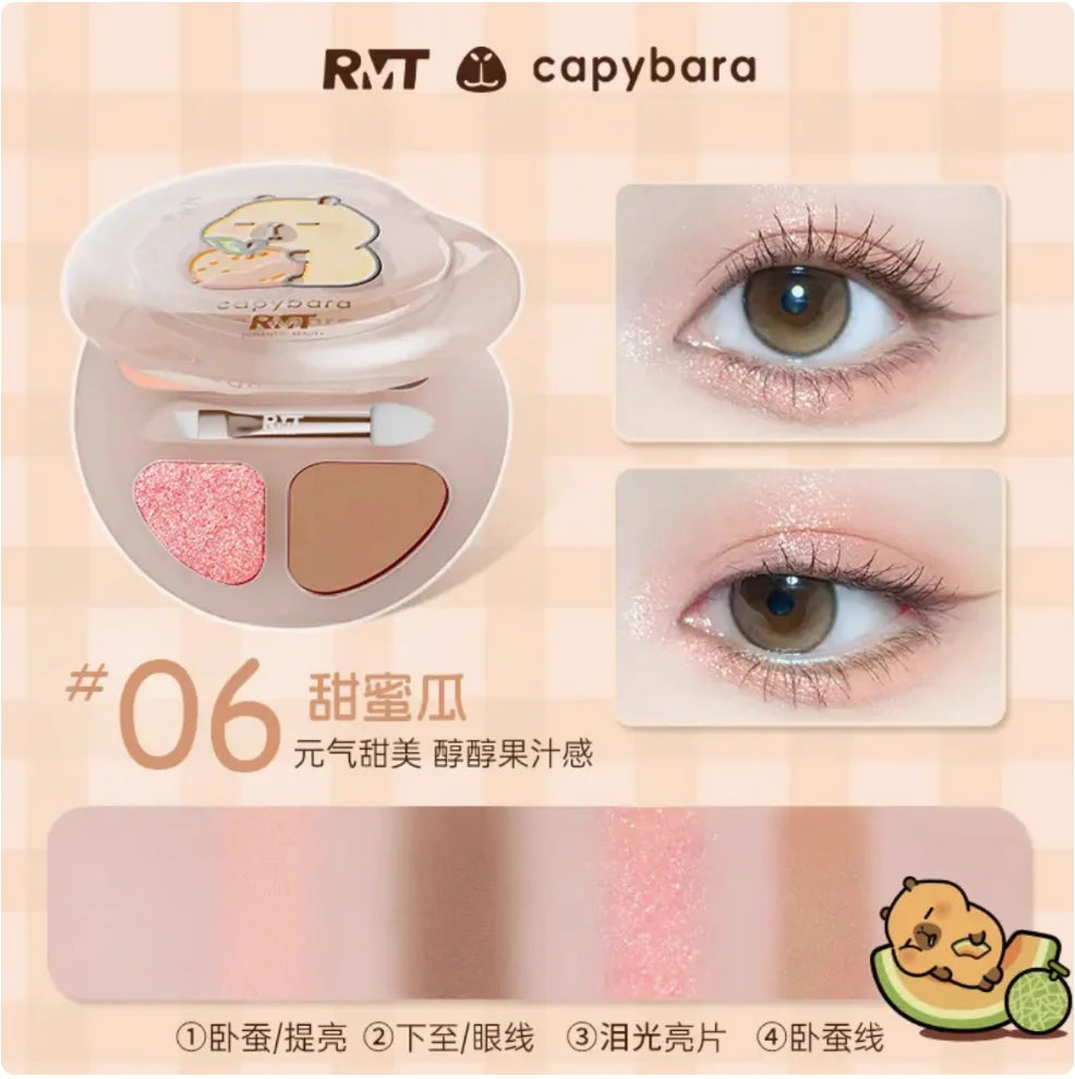 RMT ROMANTIC BEAUTY Eye Shadow Silkworm Palette Four Colors Matte Contouring And Brightening Eyeshadow Palette Zpaxo bara 06