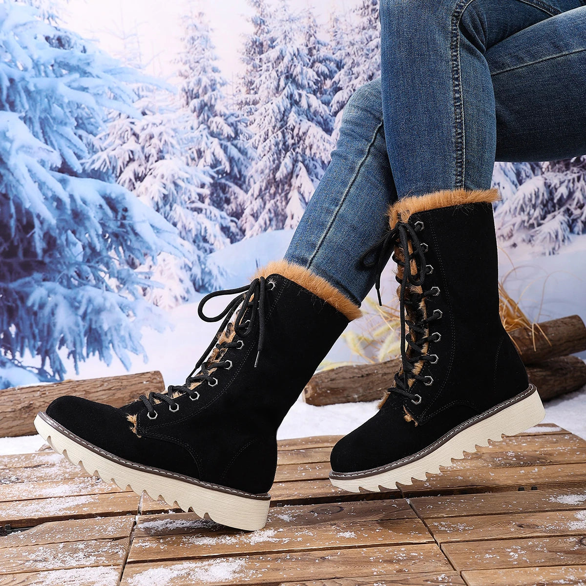 Women Cotton Boots 2025 New Low Heel Round Toe Boots Fleece Lined Lightweight Short Boots Comfortable Fashionable Shoes Women Zpaxo