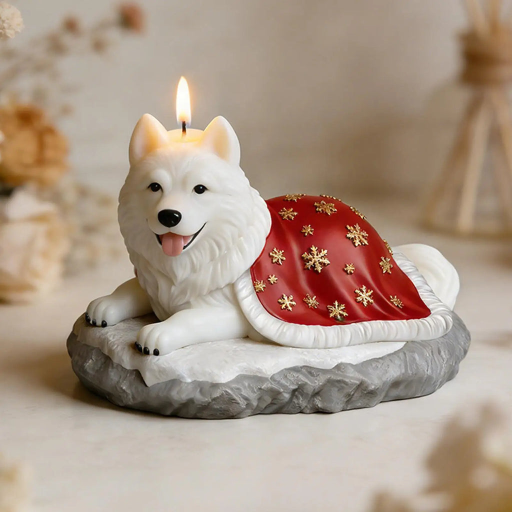 Dog Candle Mold Animal Epoxy Casting Mould 3D Soap Wax Cake DIY Home