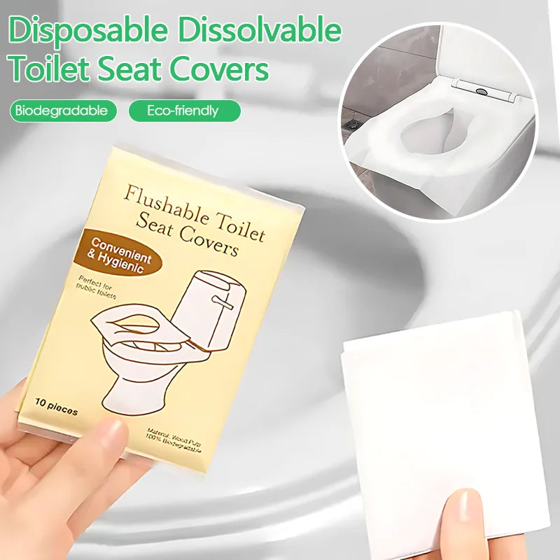 Water Soluble Toilet Cover Flushable Plant Based Individually Wrapped