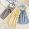 Cartoon Penguin Duck Hand Towel Washcloth Cute Small Towels Strong