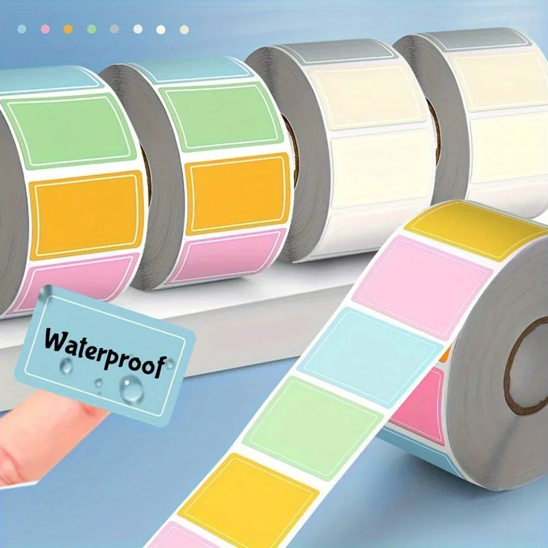 800-Piece Colorful Waterproof Labels – Self-Adhesive, Durable & Versatile for Easy Organization & Decoration Zpaxo