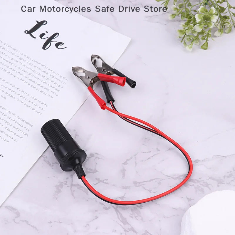 CMHigh-Power 12V Car Cigarette Lighter Socket Battery Alligator