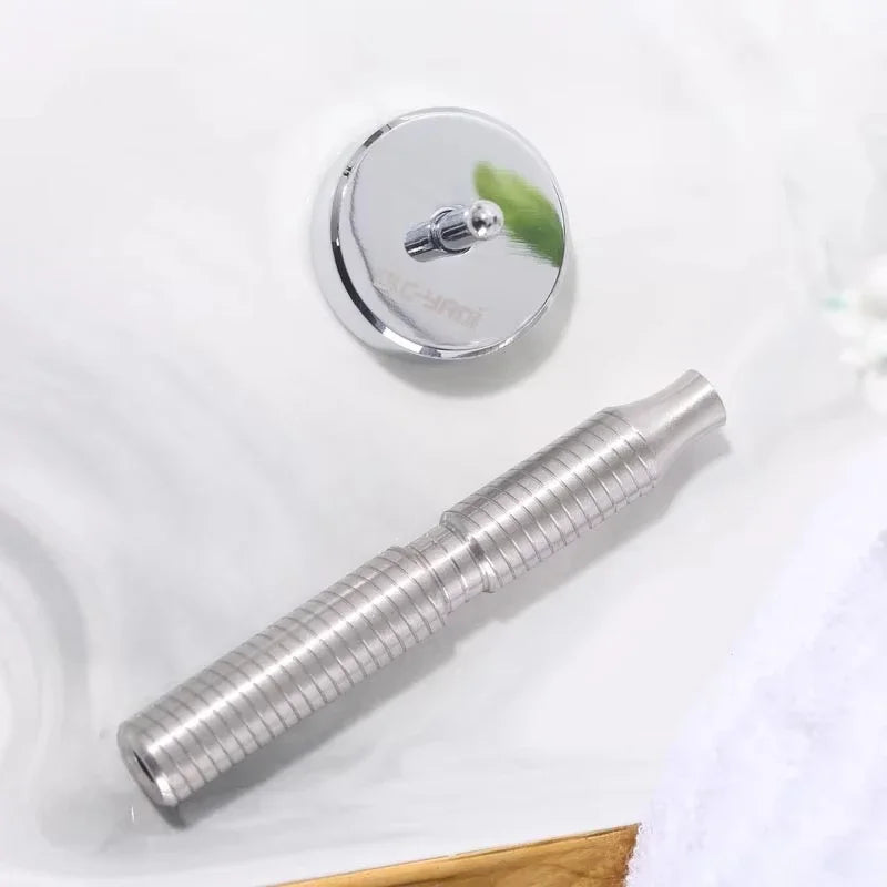 YAQI 88mm Stainless Steel Safety Razor Handle – Nickel Safety Razor Handle Zpaxo