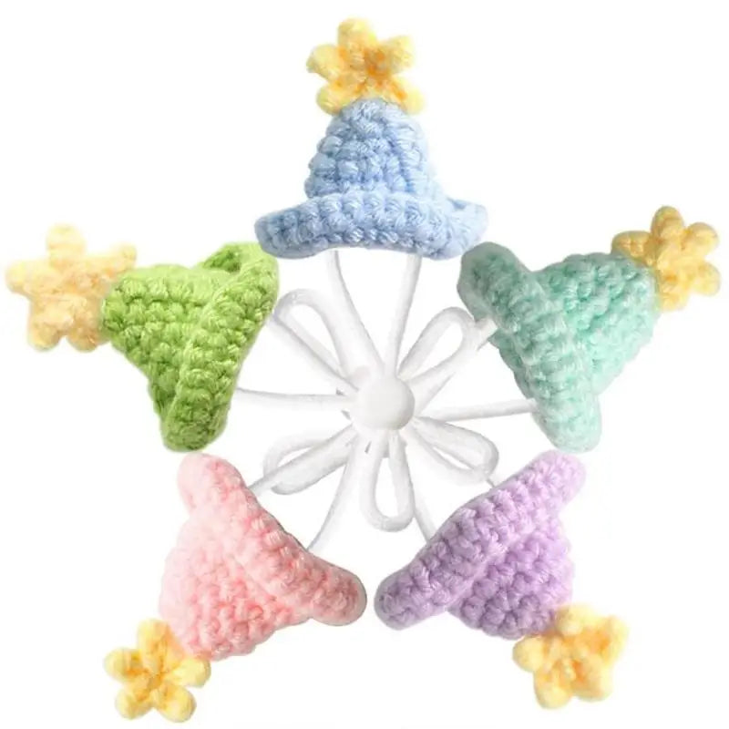 Handmade Knitted Pet Hat for Hamster, Parrot & Small Animals Pet Costume Hat Zpaxo