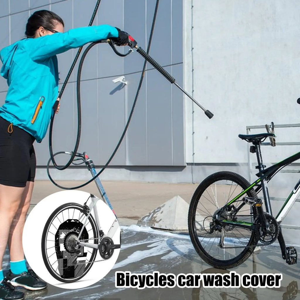 Cycle Wash Cover Protective Bike Brake Disc Cover Lightweight Waterproof Easy-To-Clean Protector for Oil Stain Prevention Zpaxo
