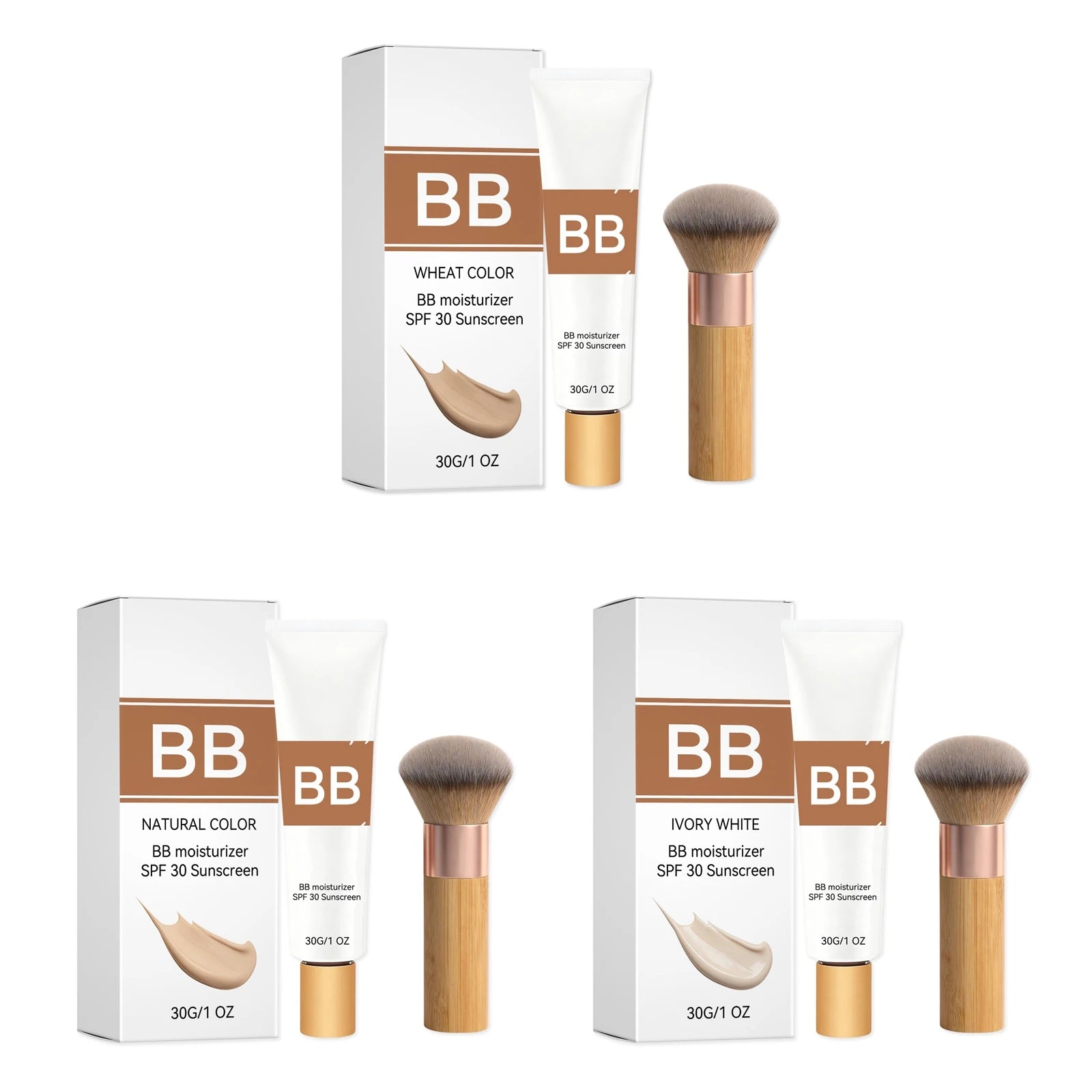 SPF30 BB Cream – Moisturizing, Waterproof & Concealing BB Cream Makeup Zpaxo