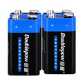 Brand New Original 1-10PCS 9V 6F22 Disposable Battery 9V6F22 Square Cell Multimeter Alarm Microphone Carbon 9Volt Dry Batteries Zpaxo 4PCS 9V Battery