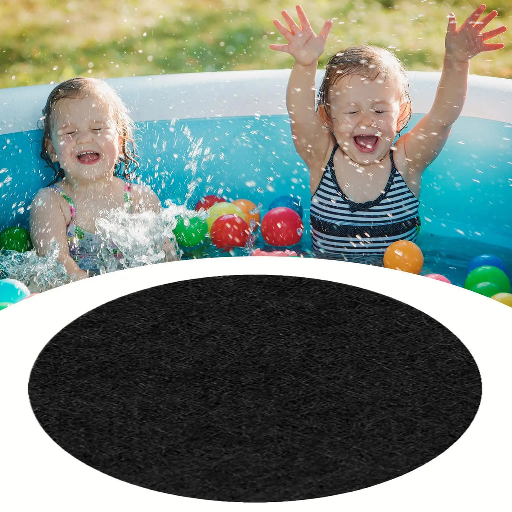 Round Pool Ground Pad Foldable Puncture-proof Protective Mat