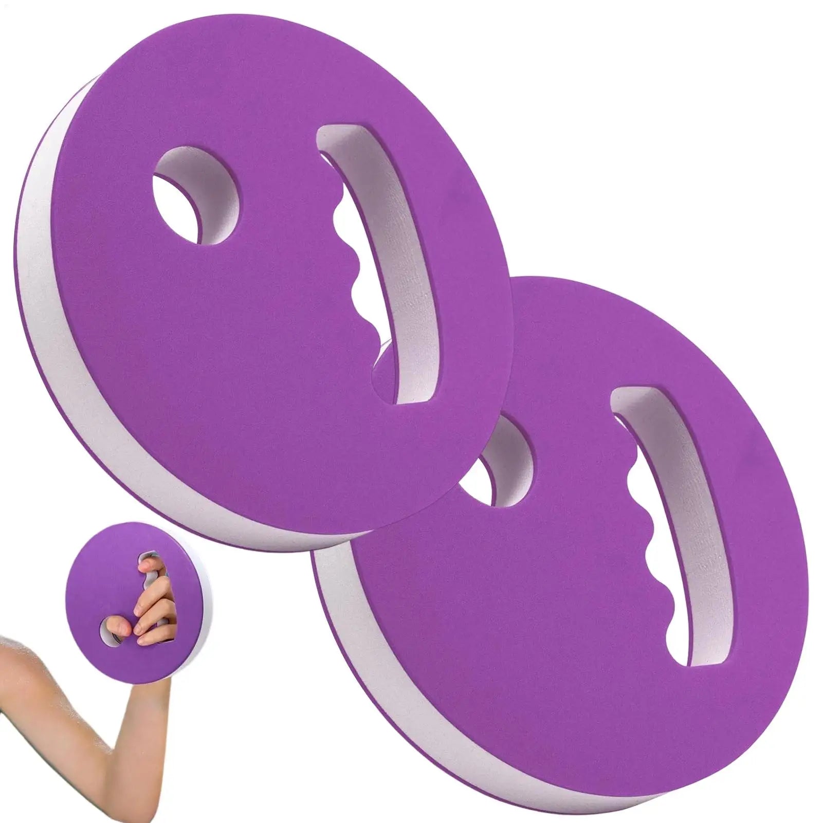 2-Pack EVA Foam Water Exercise Discs – Aqua Hand Paddles Aqua Exercise Paddles Zpaxo