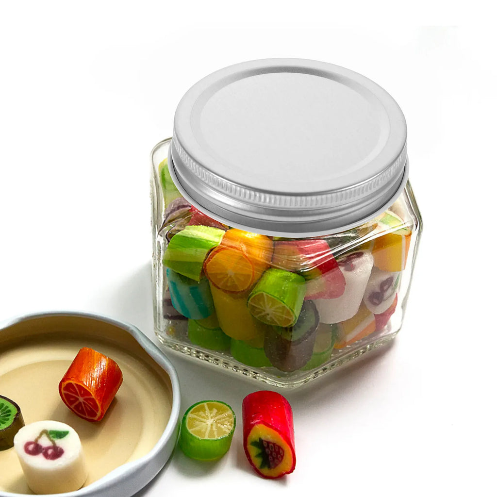 Tinplate Mason Jar Lids Wide Mouth Regular Reusable Leakproof Storage