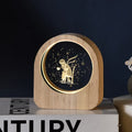 Creative Wooden Luminous Base 3D Carved Crystal Ball Desktop Decoration Gift Small Night Light Bedside Office Decoration Gift Zpaxo 15