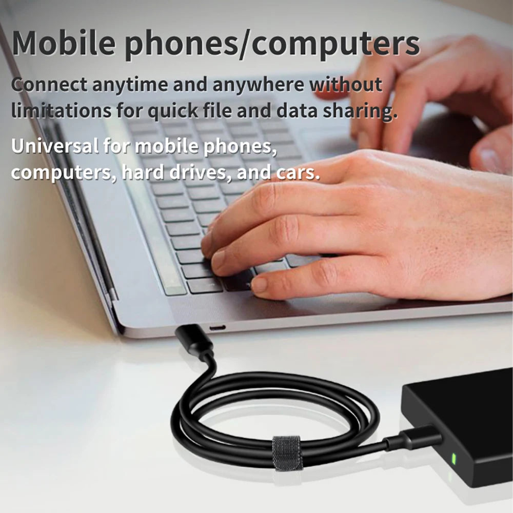 10Gbps USB 3.2 Type-A to USB-C Cable – 60W Fast Charging USB Data Cable Zpaxo