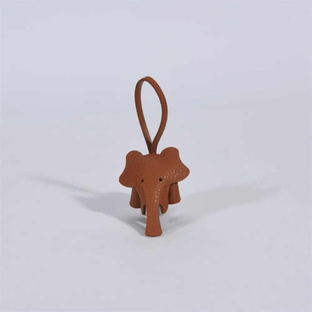 Mini Soft Elephant Keychain Pendant Funny Creative Animal Doll Key Ring Handmade Cute Car Key Chain Accessories Women Zpaxo style 1
