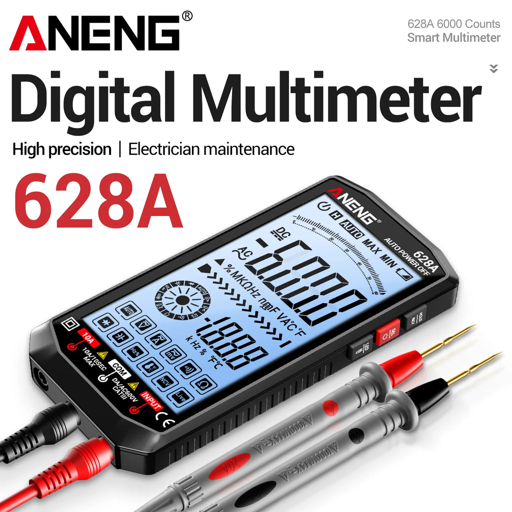 High-precision Multimeters ANENG 628A Type-c Direct Charging Lithium