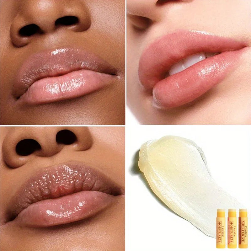 3-Pack Moisturizing Lipstick Hydrating Moisturizing Anti-Dry Crack Moisturizing Lipstick Set Zpaxo