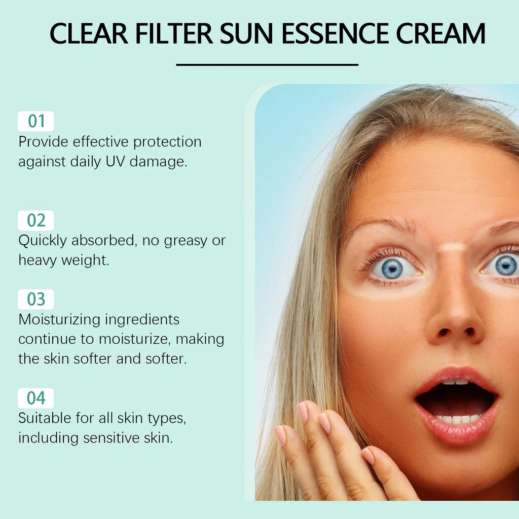 Anti Sun Cream SPF50 UV Defense Broad Spectrum Sunlight Protection Reduce Redness Hydrating Waterproof Prevent Sunburn Sunscreen Zpaxo