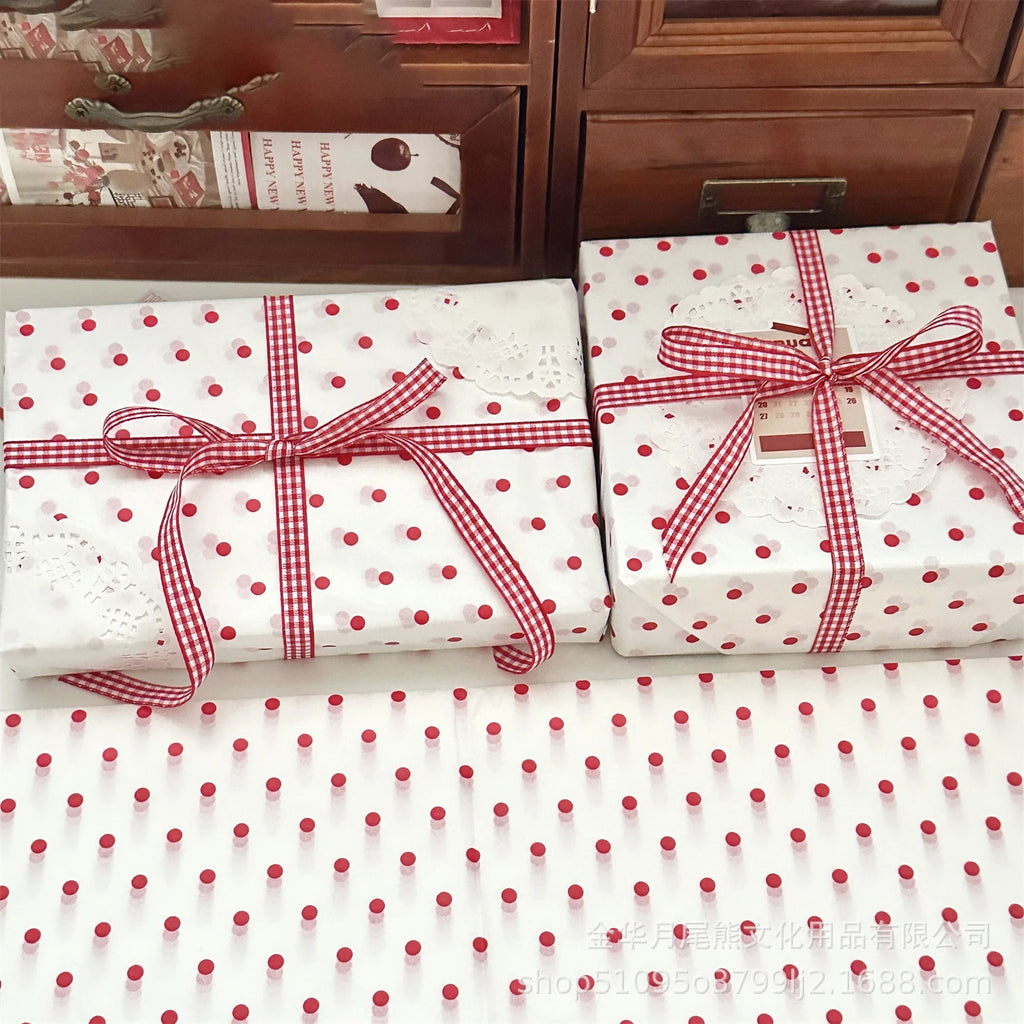 10-Pack Polka Dot Pearl Gift & Bouquet Wrapping Paper Sheets Gift Wrapping Paper Zpaxo