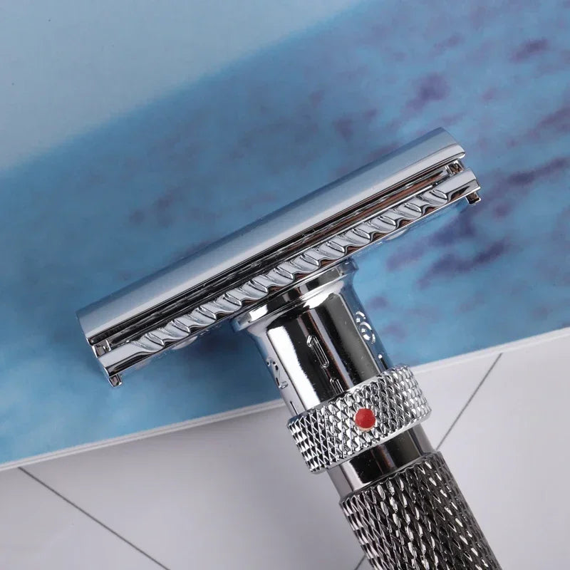 Yaqi Final Cut Adjustable Safety Razor – Chrome & Gunmetal Adjustable Safety Razor Zpaxo