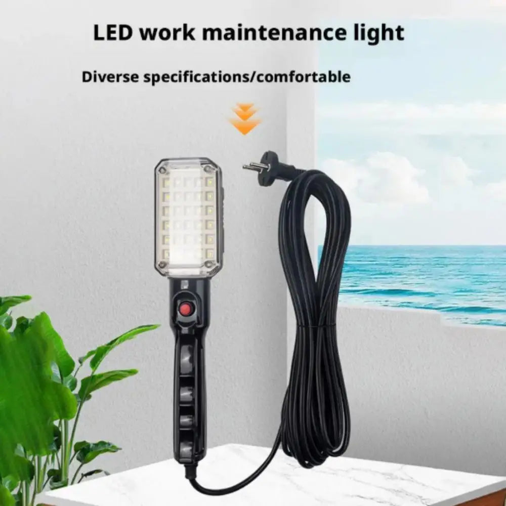 Powerful LED Work Light Corded Magnet Portable USB Rechargeable Zpaxo