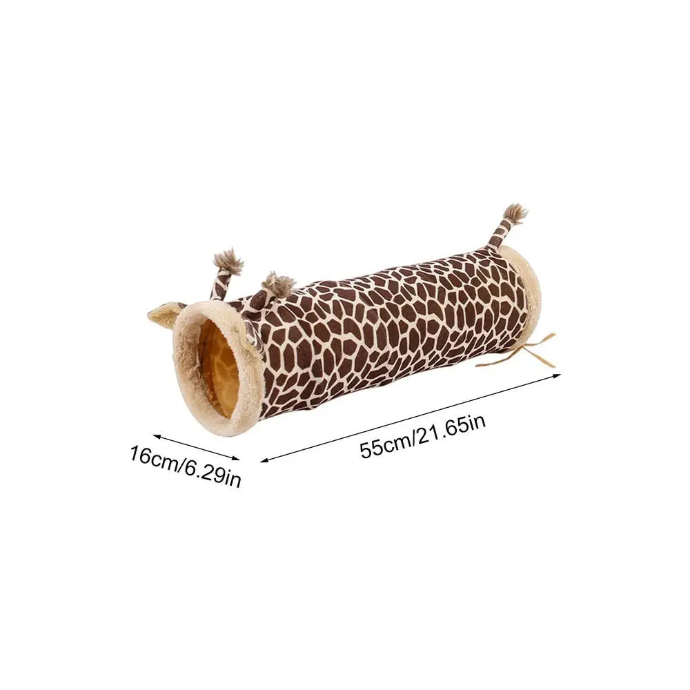 Hamster Tunnels Tubes Foldable Sleeping Playground Toys Giraffe