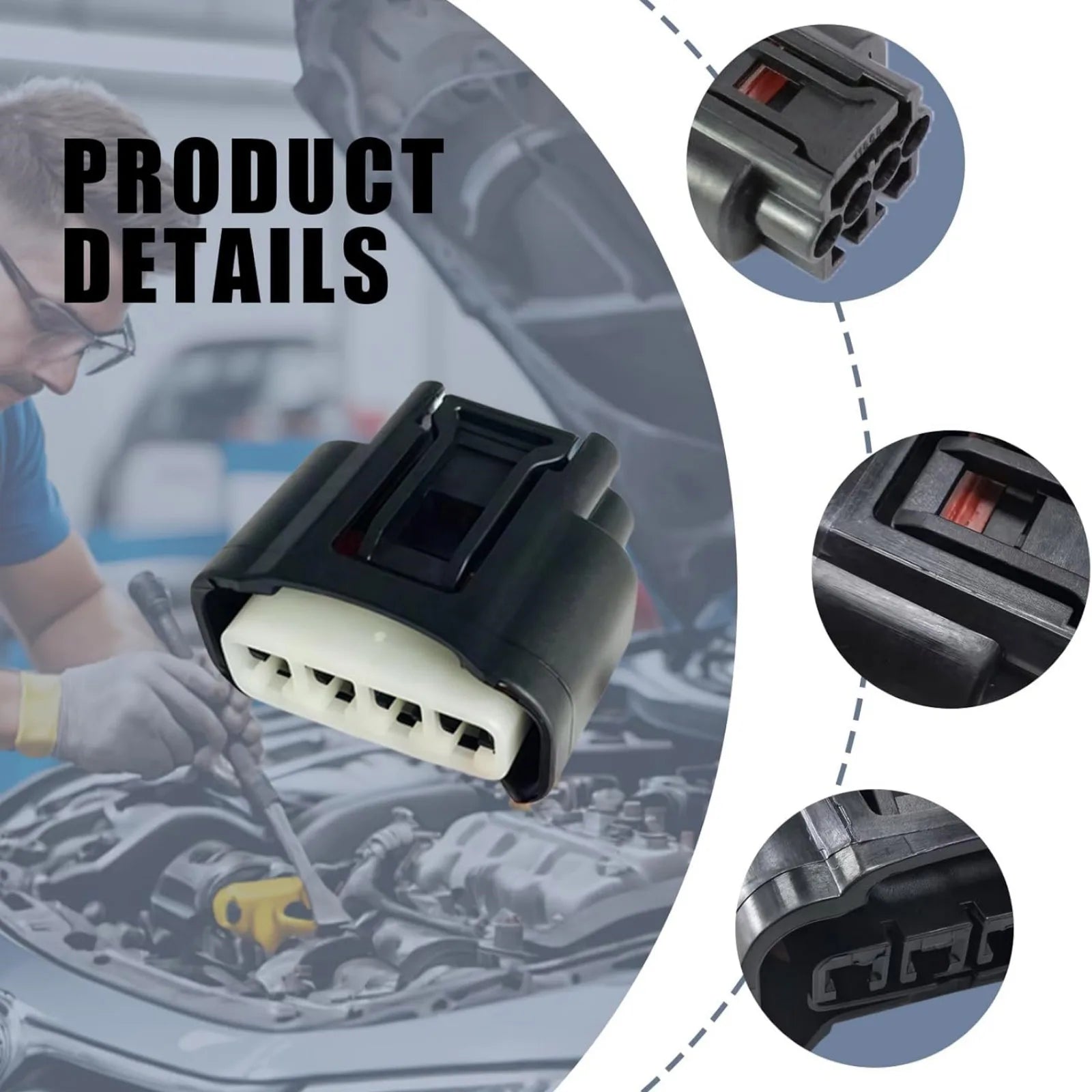 Ignition Coil Plug Connector 90980-11885 7283-7449 Replace Toyota