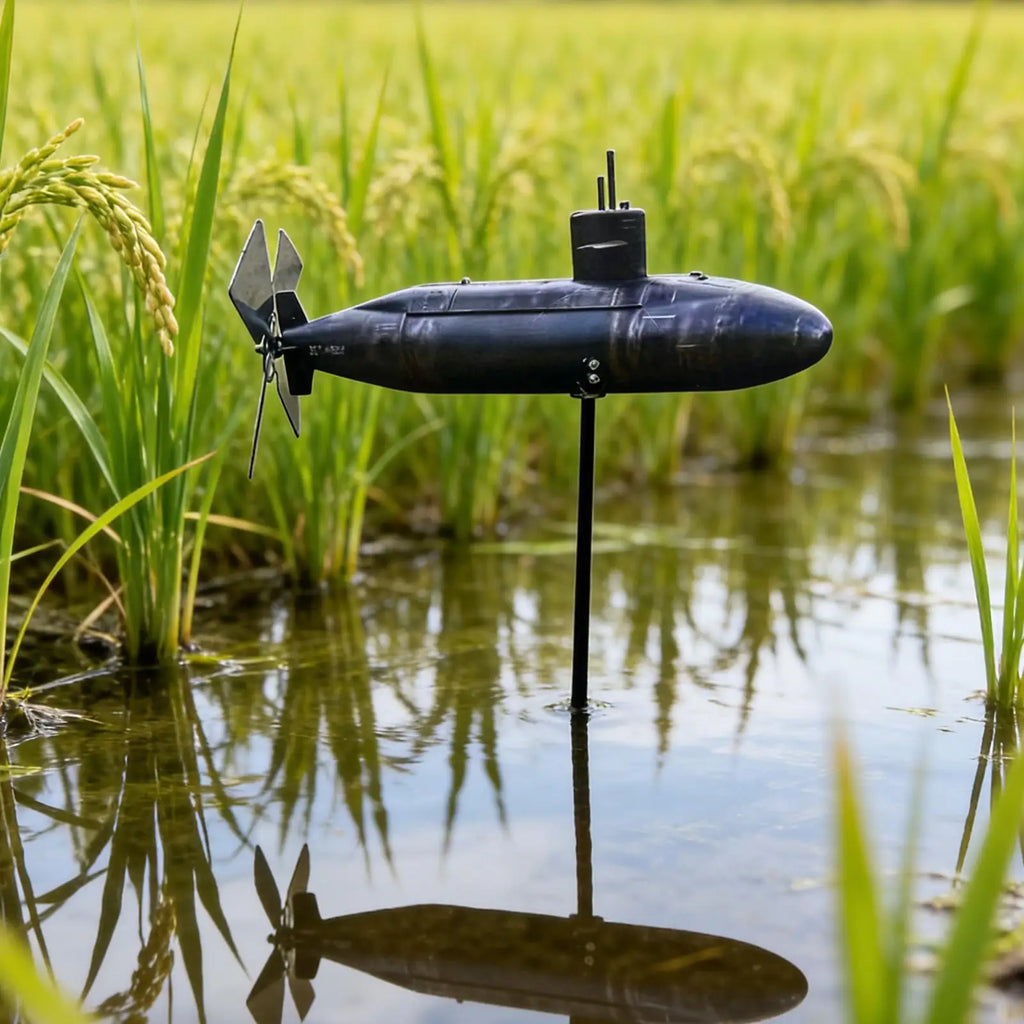 Submarine Wind Spinner Outdoor Garden Decorative Rotating Blades
