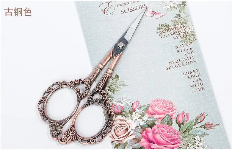 Stainless Steel Nail Scissor Retro Finger Toe Dead Skin Remover Zpaxo Red Bronze