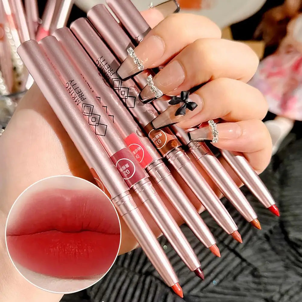 Matte Waterproof Automatic Lip Liner – Long-Lasting Moisturizing Automatic Lip Liner Zpaxo
