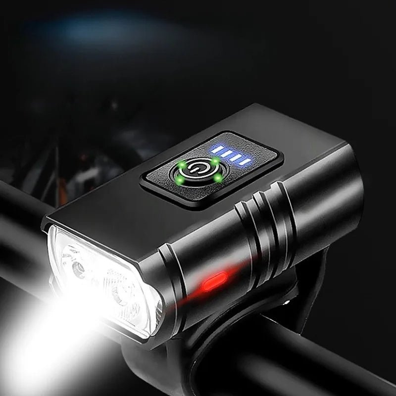 Bicycle Lights Aluminum Alloy Headlights Strong Light Riding Flashlight Equipment Night Riding Road Mountain Bike Kit Taillights Zpaxo