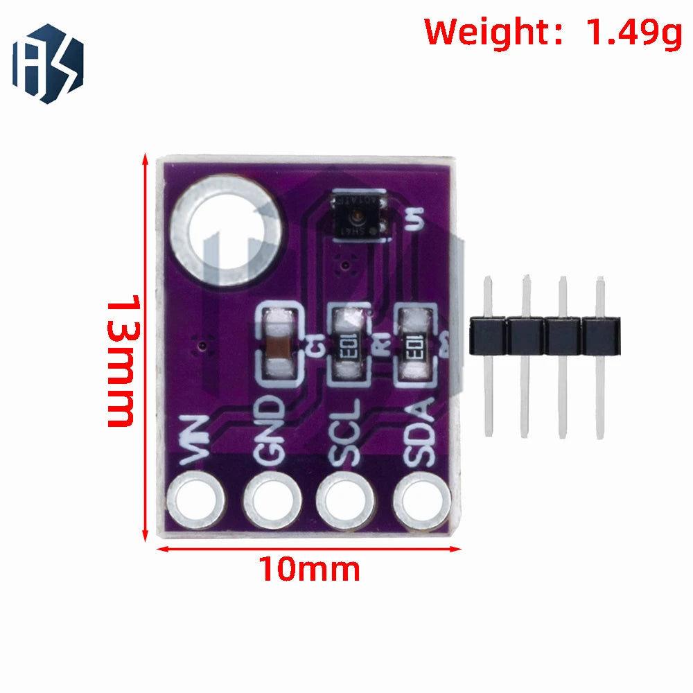 SHT30 SHT31 SHT41 SHT45 SHT30 Digital Temperature and Humidity Sensor Module I2C Environment Detection Zpaxo