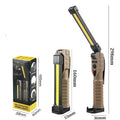 Folding COB XPE LED Work Light USB Rechargeable Flashlight