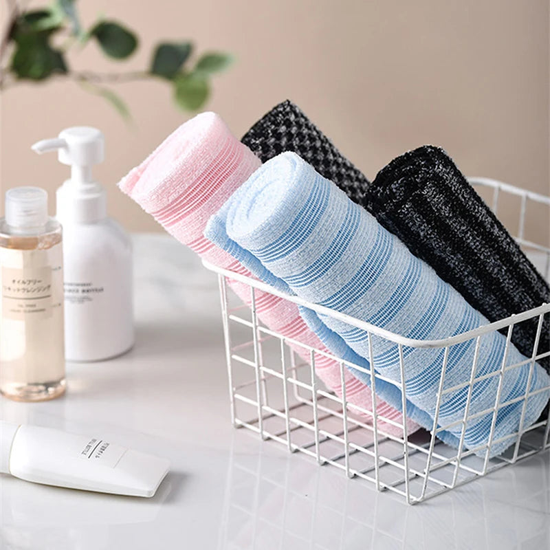 Japanese Rubbing Washcloth Bath Nylon Towel Brush For Back Towels Exfoliating Scrub Shower Sponge Body Bathroom Accessories Zpaxo