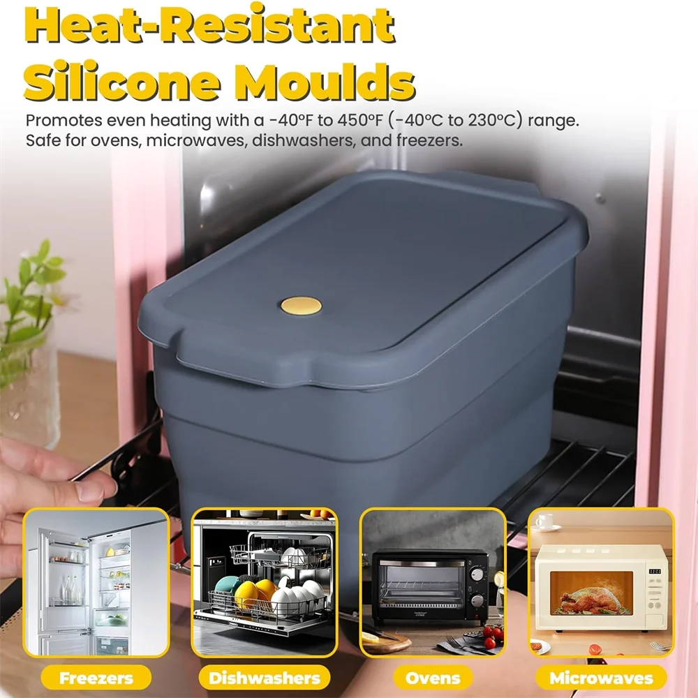 Covered Bread Toast Box Non-stick Baking Pan Suitable Home Cakes Zpaxo