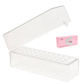 Transparent Nail Drill Bits Storage Box Professional Dustproof Zpaxo 30 Holes
